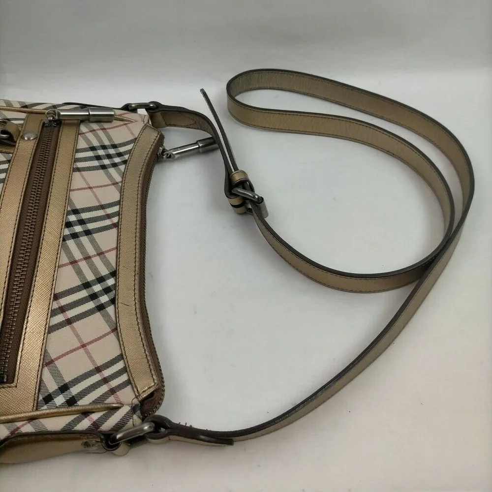 Burberry Shoulder Bag Beiges Canvas